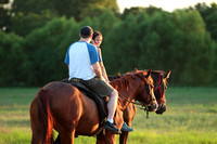 Jeff and Abby Horseback Riding